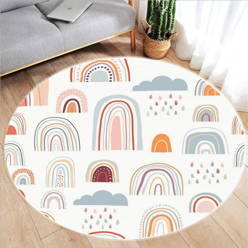 Tapis rond motif mignon