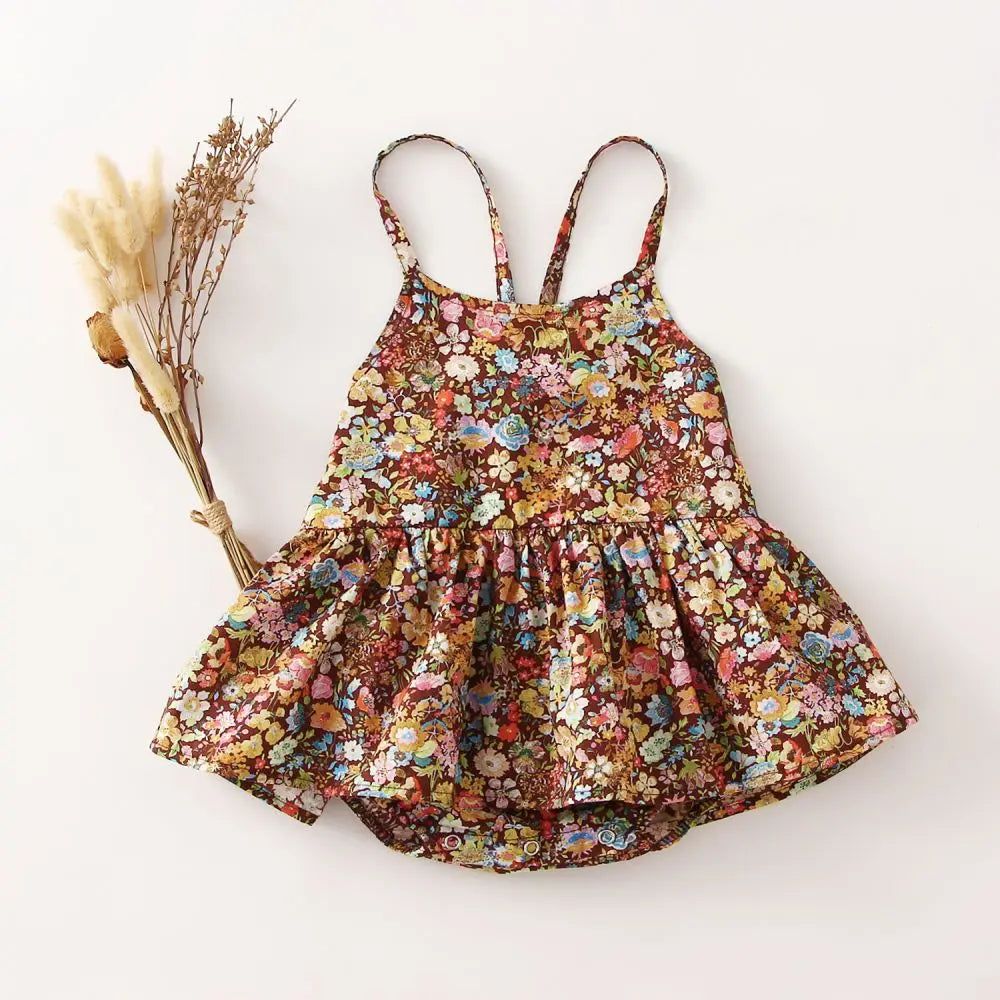 Robe d'été en coton et à fleurs