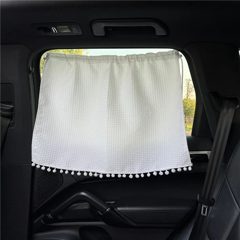 Rideau pare-soleil universel à ventouses pour fenêtre de voiture