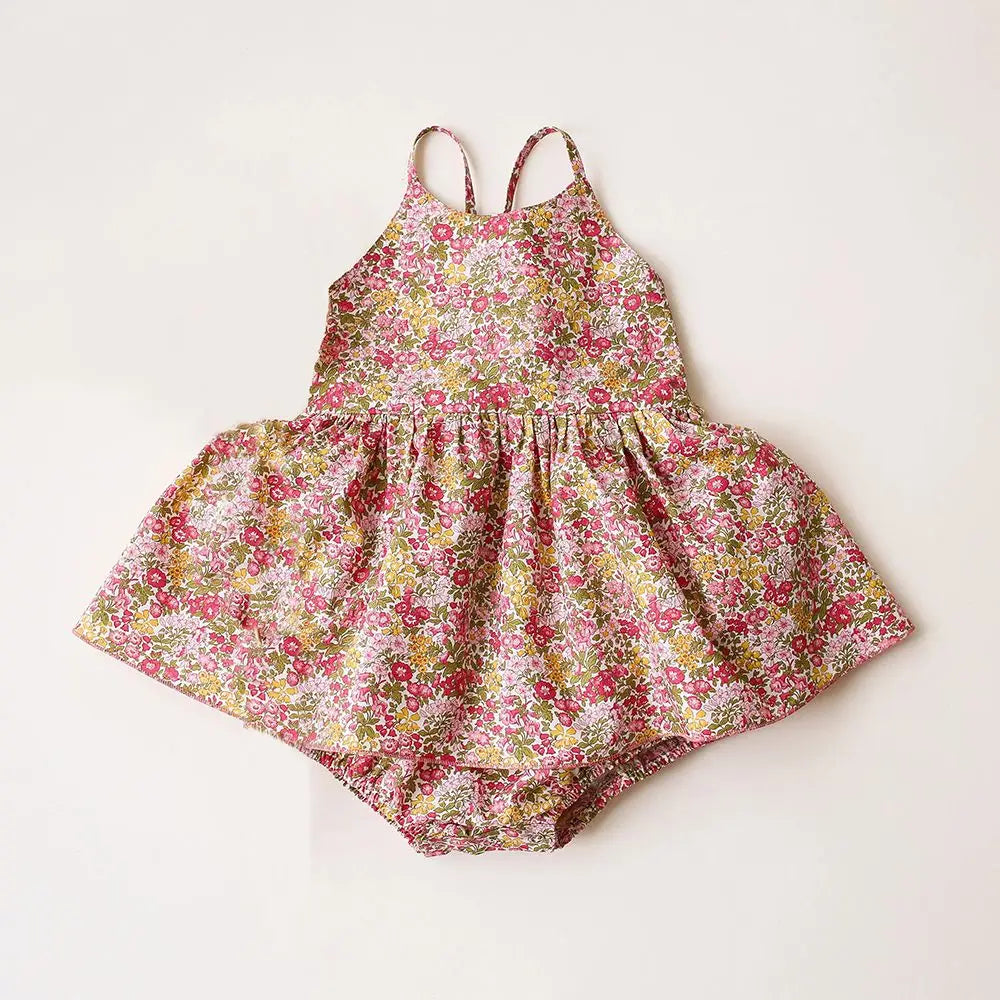 Robe d'été en coton et à fleurs