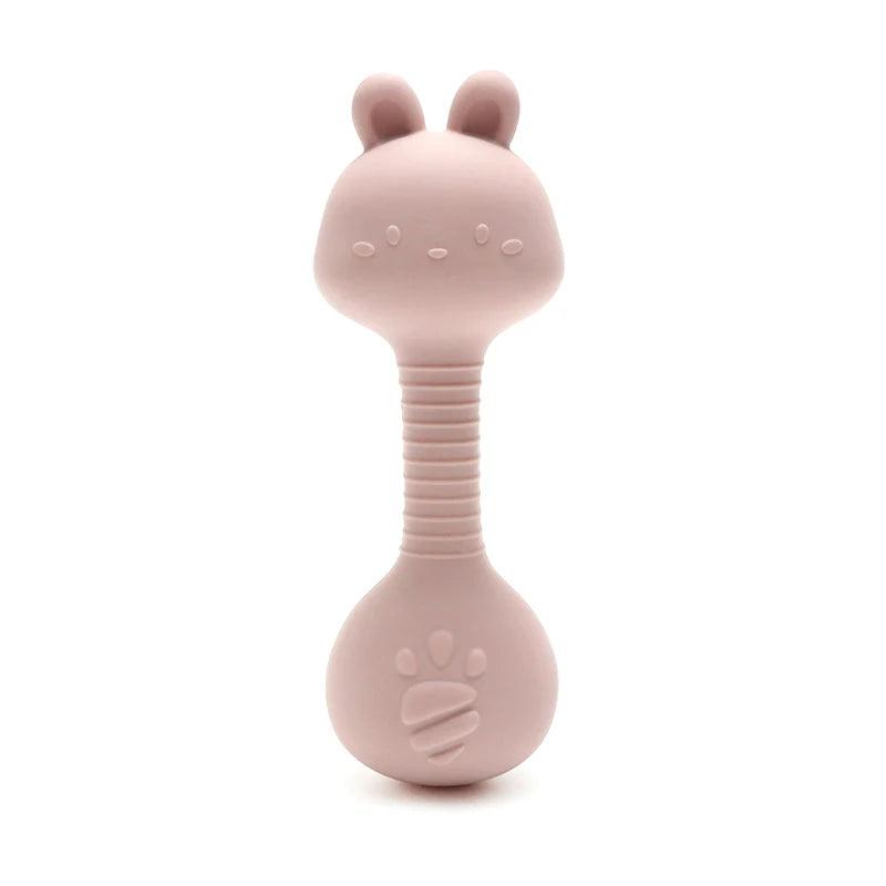 Hochet de dentition en silicone de qualité alimentaire
