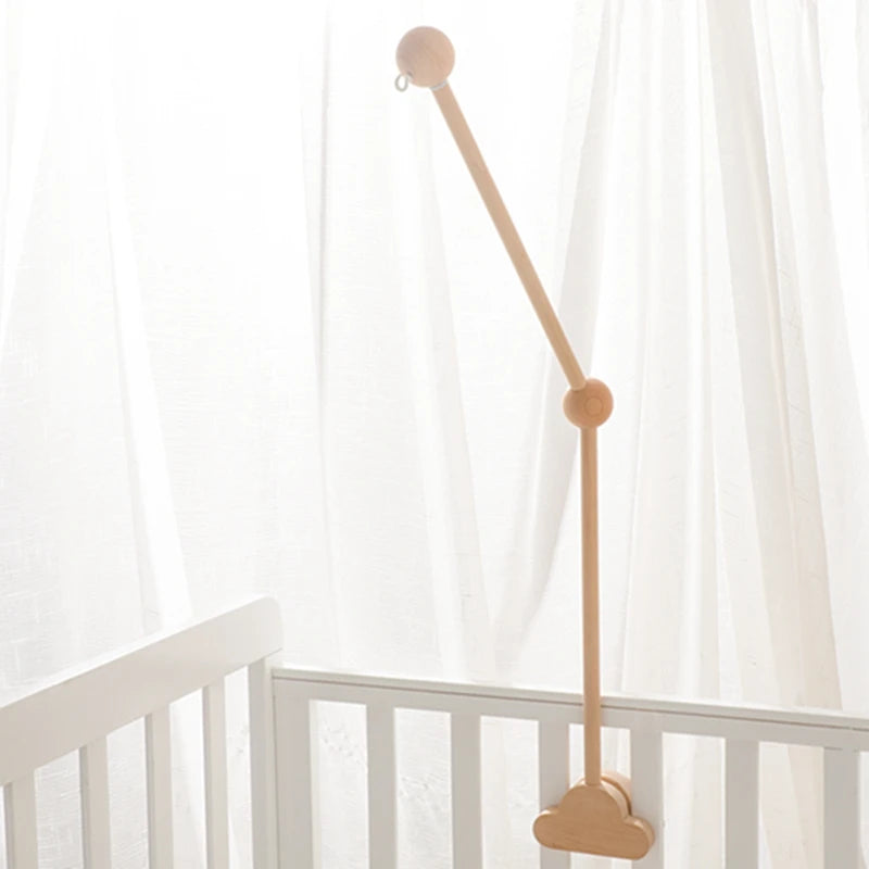 Support de mobile de lit en bois