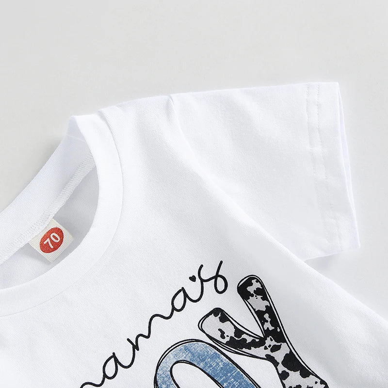 T-shirts à manches courtes imprimés en coton