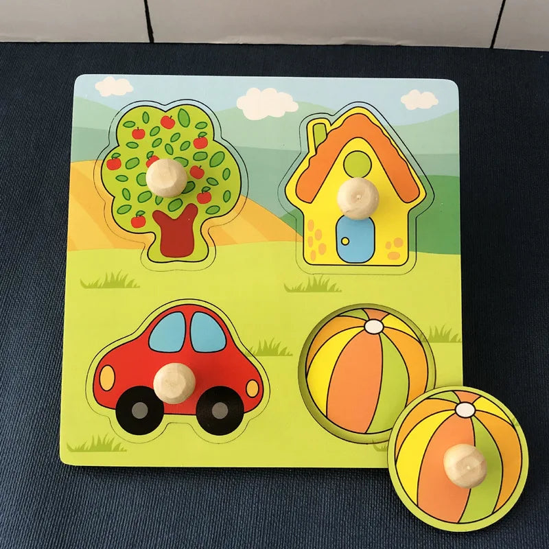 Puzzle en bois pour enfants montessori