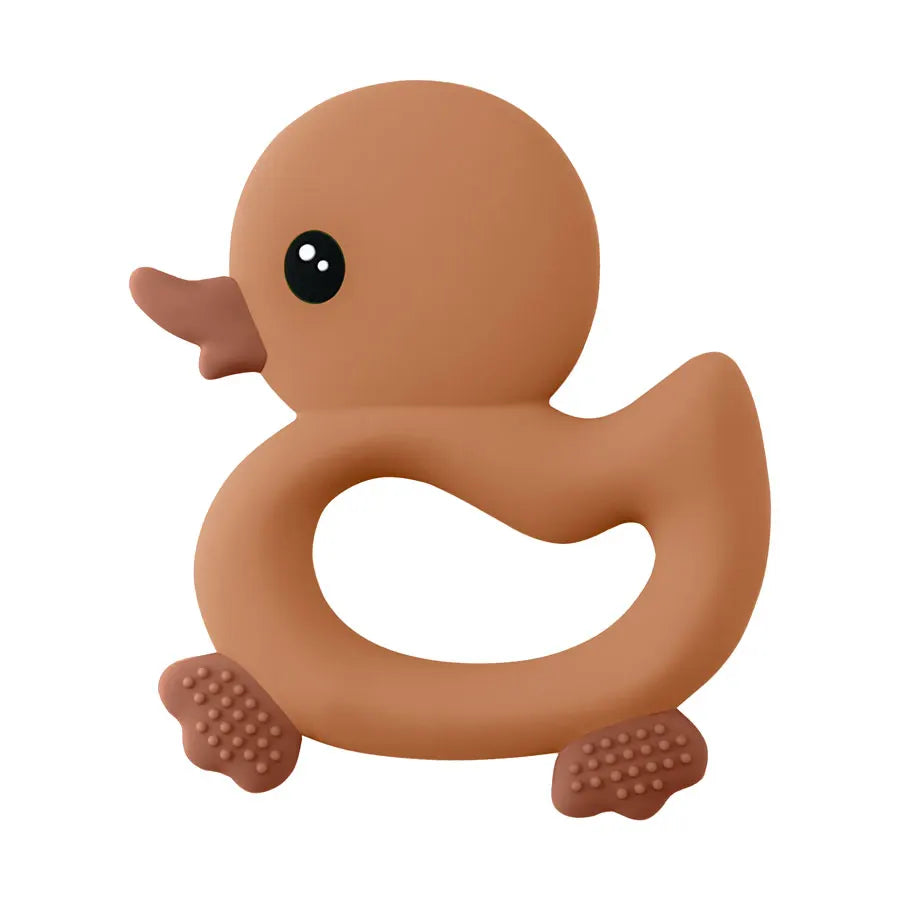 Anneau de dentition en silicone en forme de canard