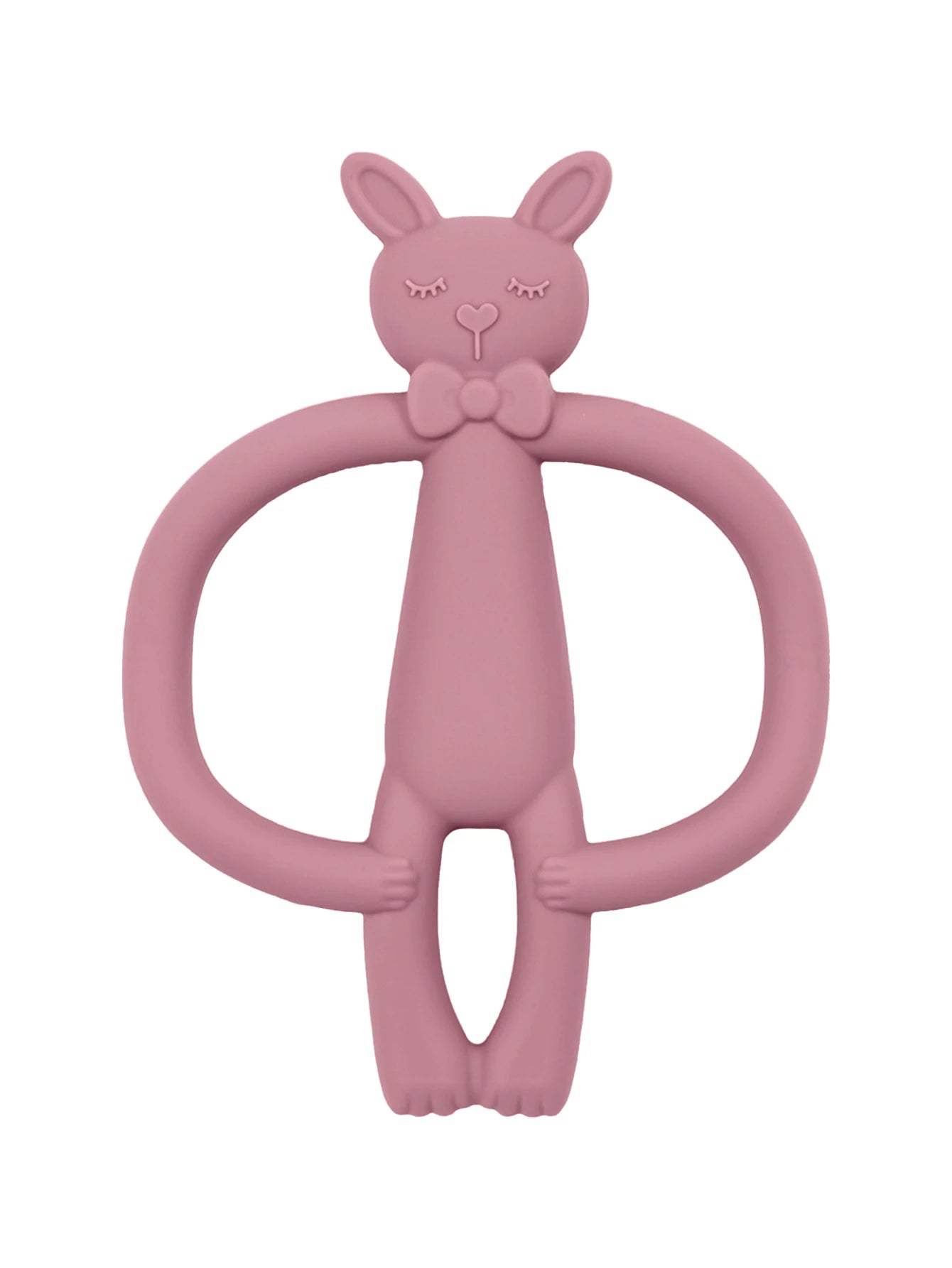 Anneau de dentition en silicone motif lapin