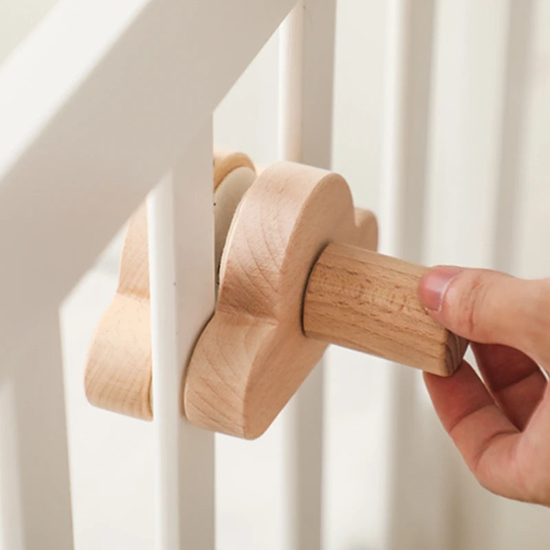 Support de mobile de lit en bois