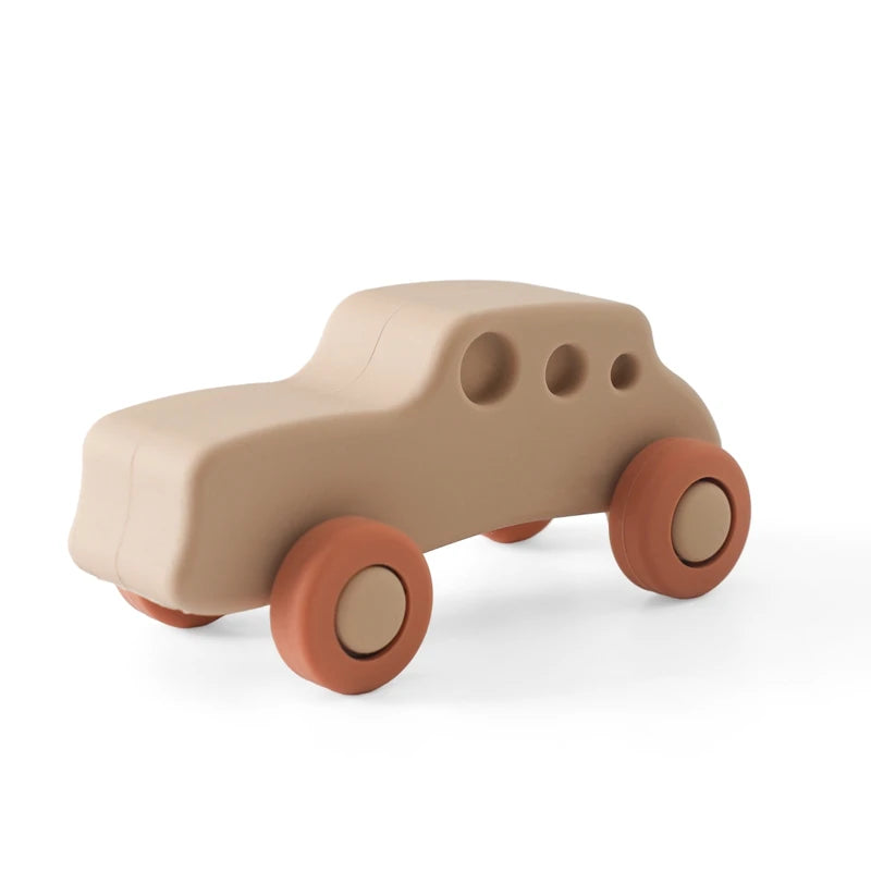 Jouets voiture en silicone Montessori