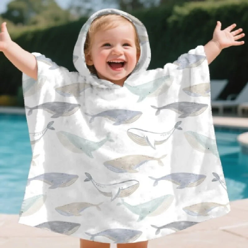 Serviette de bain à capuche en microfibre