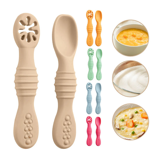 Cuillère d'apprentissage en silicone