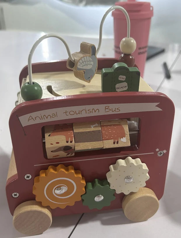 Jouets montessori en bois en forme de champignon
