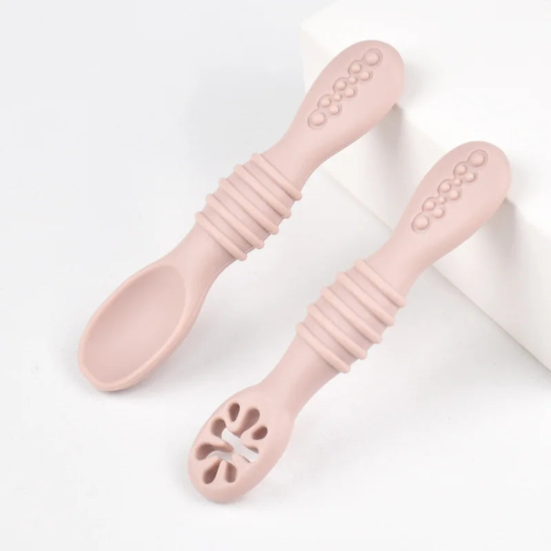 Cuillère d'apprentissage en silicone