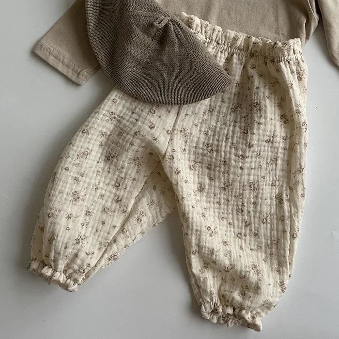 Pantalons bébé en coton bio