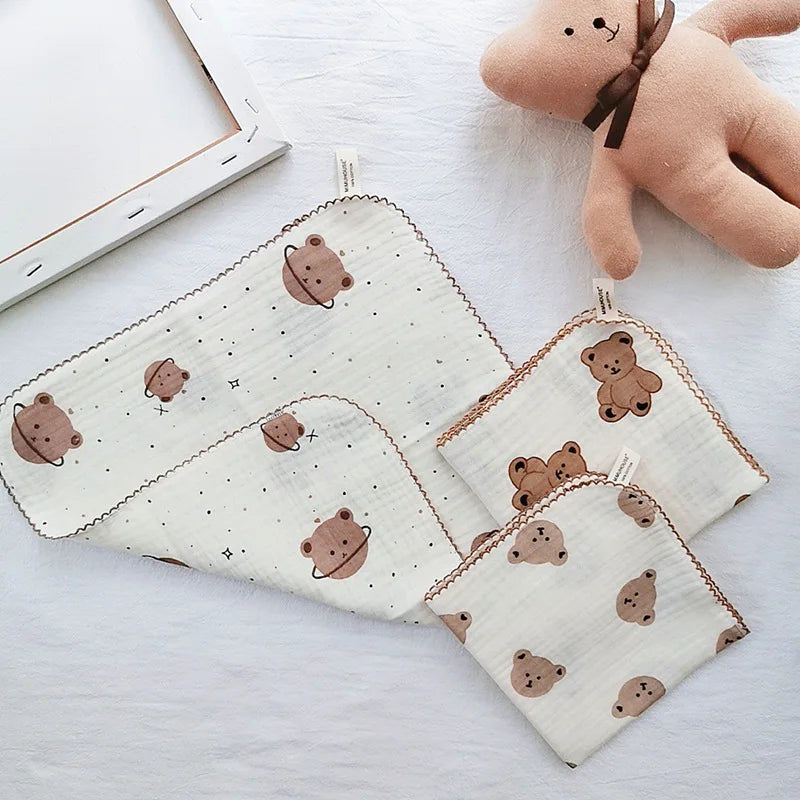Serviette de toilette en coton pour bébé