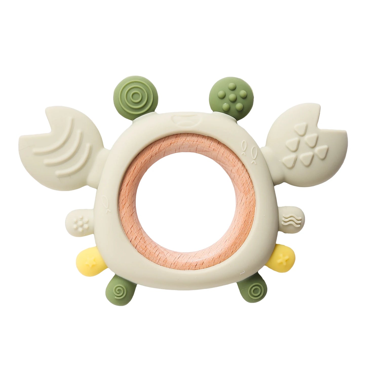 Anneau de dentition crabe en silicone