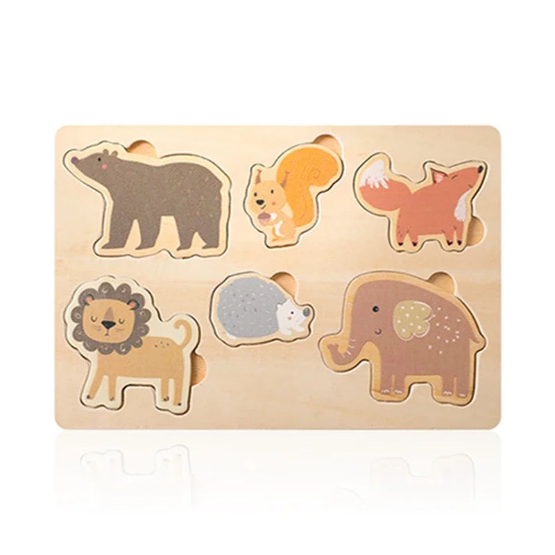 Puzzle 3D en bois, jouets cognitifs Montessori