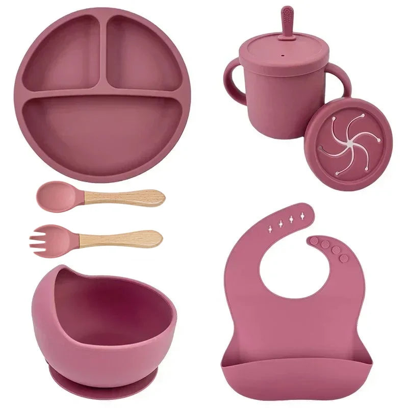 Ensemble de vaisselle en silicone