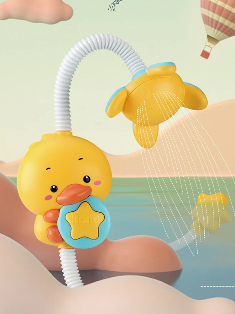 Jouet avec jet d'eau caneton