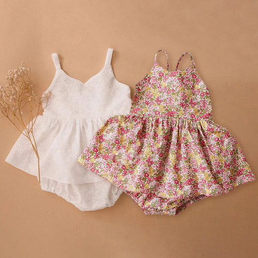 Robe d'été en coton et à fleurs