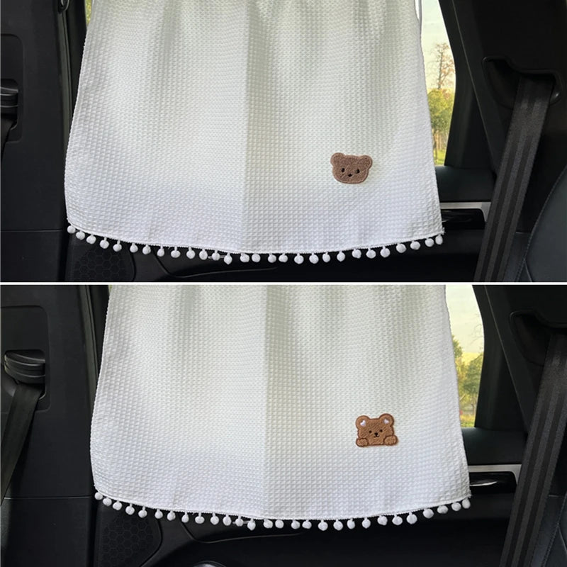 Rideau pare-soleil universel à ventouses pour fenêtre de voiture