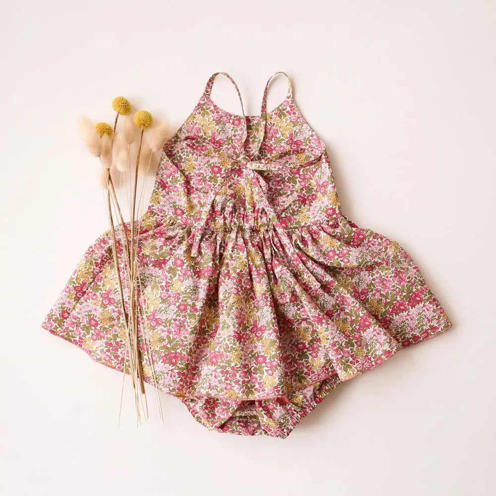 Robe d'été en coton et à fleurs