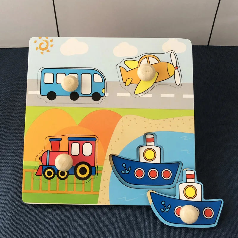 Puzzle en bois pour enfants montessori