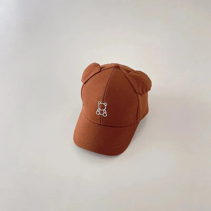 Casquette de baseball motif ours avec oreilles