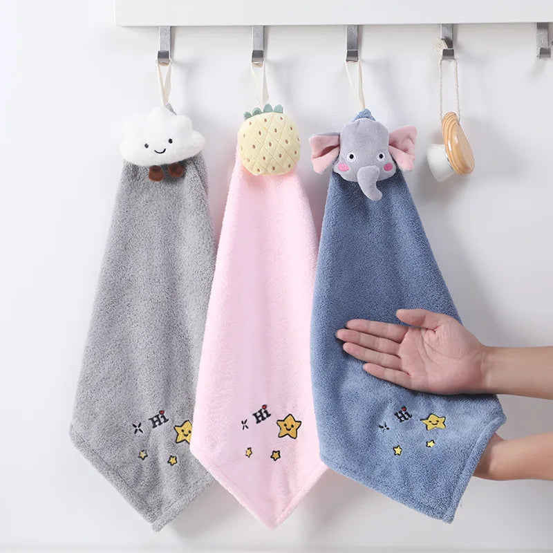 Serviette sèche-mains épaisse et douce en microfibre