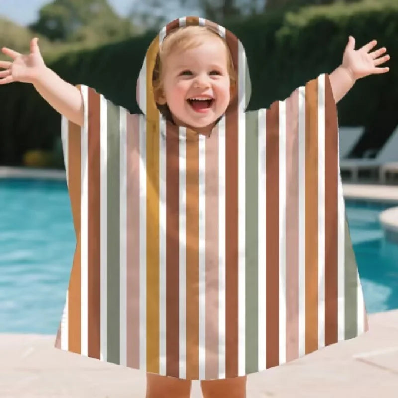Serviette de bain à capuche en microfibre