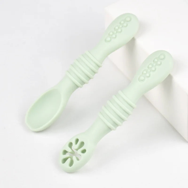 Cuillère d'apprentissage en silicone