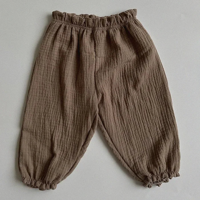 Pantalons bébé en coton bio