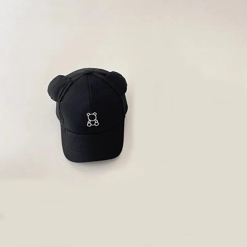 Casquette de baseball motif ours avec oreilles