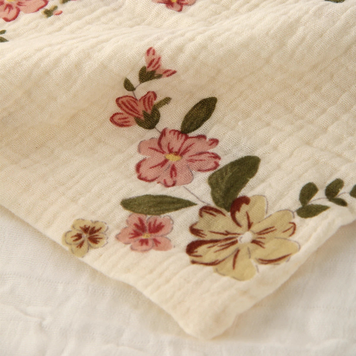 Lot de 5 serviettes de toilette carrées en coton pur